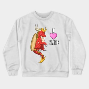 I Love Flame Crewneck Sweatshirt